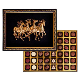 Altın At Camlı Çerçeveli Kutu - Spesiyal Çikolata - 1