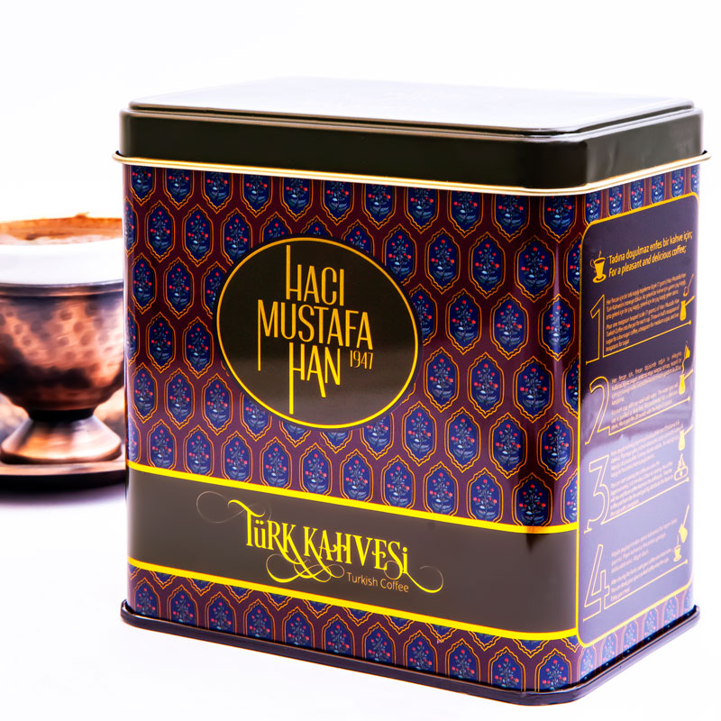 Freshly Ground Turkish Coffee Tin Box 250g - 1