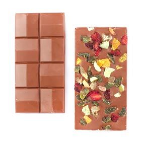 Meyveli Sütlü Tablet Çikolata 110g - Thumbnail