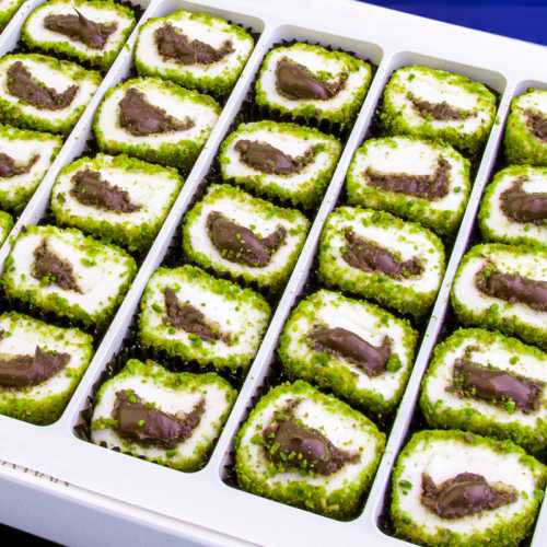 Pistachio Coated Chocolate Sultan Turkish Delight Small Pack 300g - 2