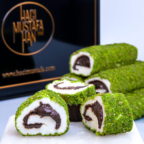 Pistazienüberzogene Schokolade Sultan Turkish Delight Mittlere Packung 525g - 1