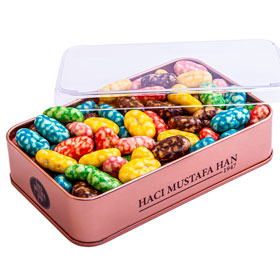 Rainbow Retro Biscuit Dragee Tin Box 270g - 2