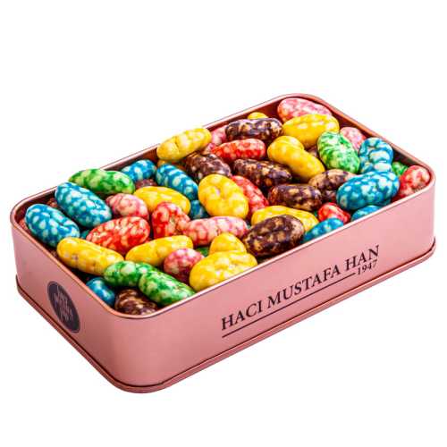 Rainbow Retro Biscuit Dragee Tin Box 270g - 3