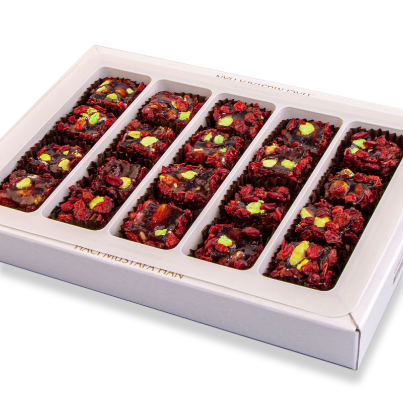 Рахат-лукум из ягод Зерешк с Гранатом и фисташками Маленькая упаковка 300 г - 3