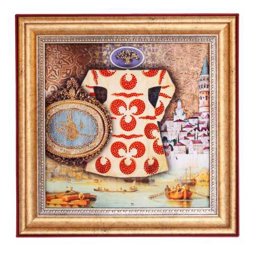 Taşlarla Bezeli Çintemani Kaftan Çerçeveli Kutu - Spesiyal Çikolata - 3