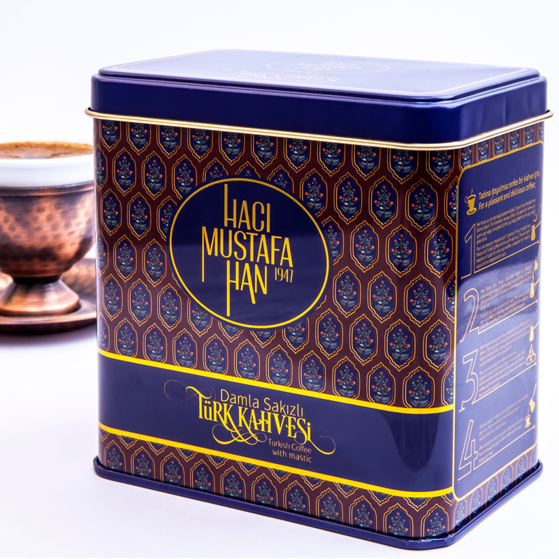 Turkish Coffee with Gum Drops Tin Box 250g - 1