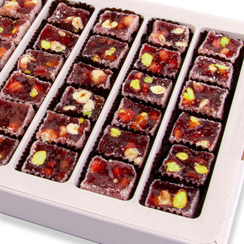 Turkish Delight with Pomegranate Hazelnut Pistachio Small Pack 300g - 2