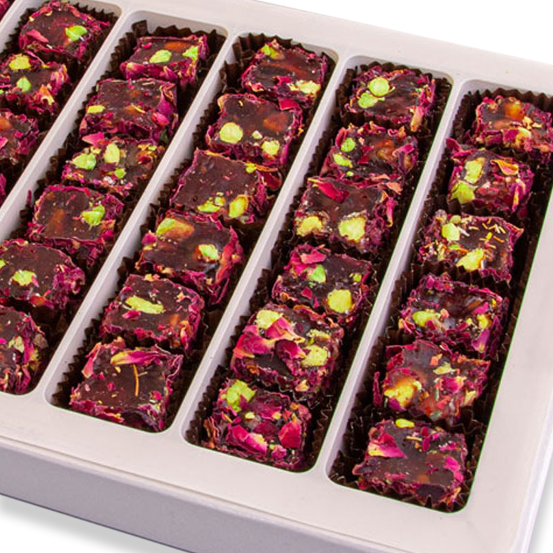 Turkish Delight with Rose Leaf, Pomegranate and Pistachio Small Pack 300g - 2