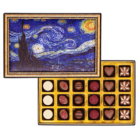 Yıldızlı Gece Çerçeveli Kutu - Spesiyal Çikolata - 1
