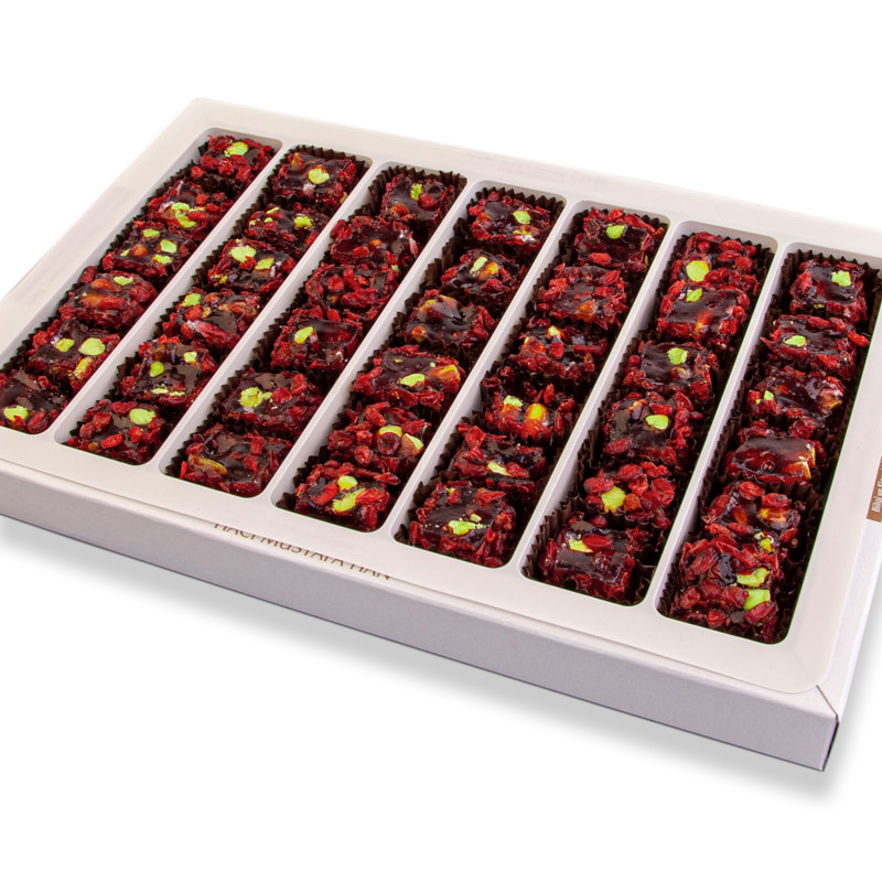 Zereshk Berry Turkish Delight with Pomegranate and Pistachio Medium Pack 630g - 3